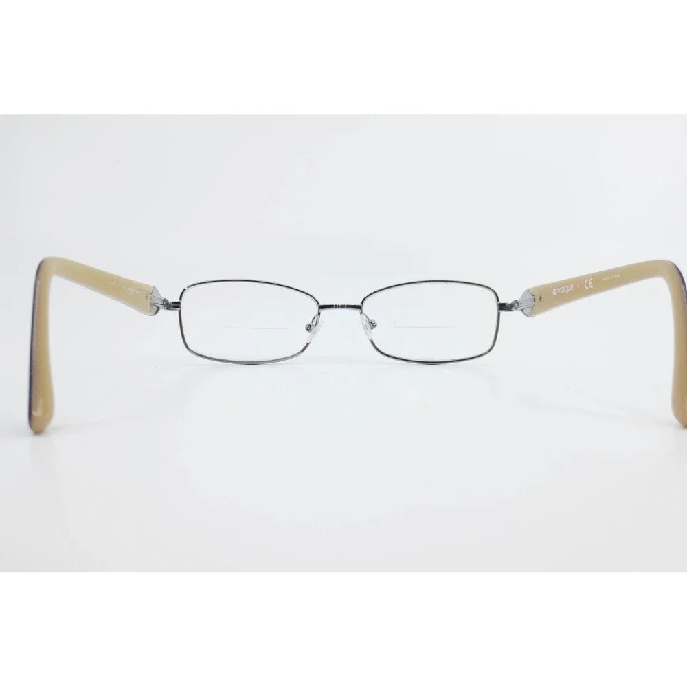 Vogue VO 3845-B Brown Burgundy Rhinestone Heart Eyeglasses Frames 52-16-135 835
